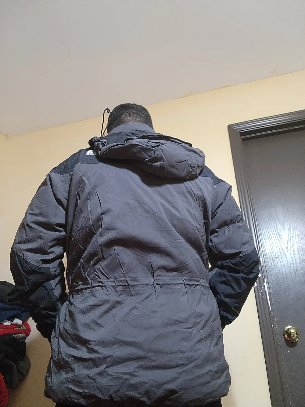 The North Face Men’s Gray & Black HyVent Insulated Hooded Jacket